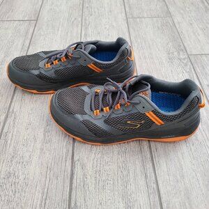 Skechers Men’s GoTrail Water-Repellent Trail Sneakers Gray/Orange Size 10.5